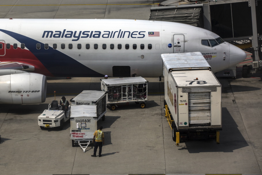 Το αεροσκάφος της πτήσης MH370 της Malaysia Airlines©EPA/AHMAD YUSNI