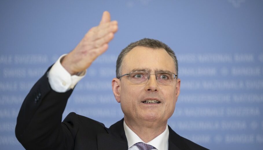 O Πρόεδρος της SNB, Τόμας Τζόρνταν © EPA/ENNIO LEANZA
