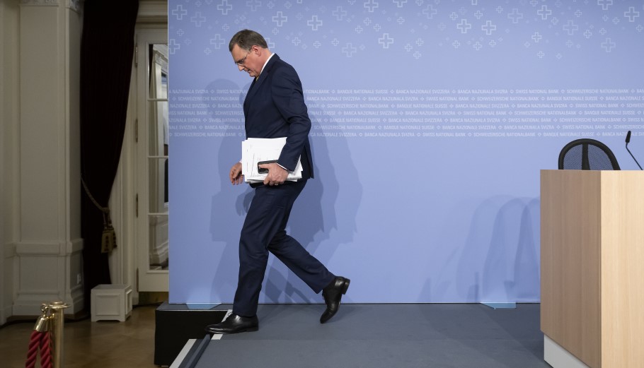 Τόμας Τζόρνταν, πρόεδρος SNB © EPA/ANTHONY ANEX