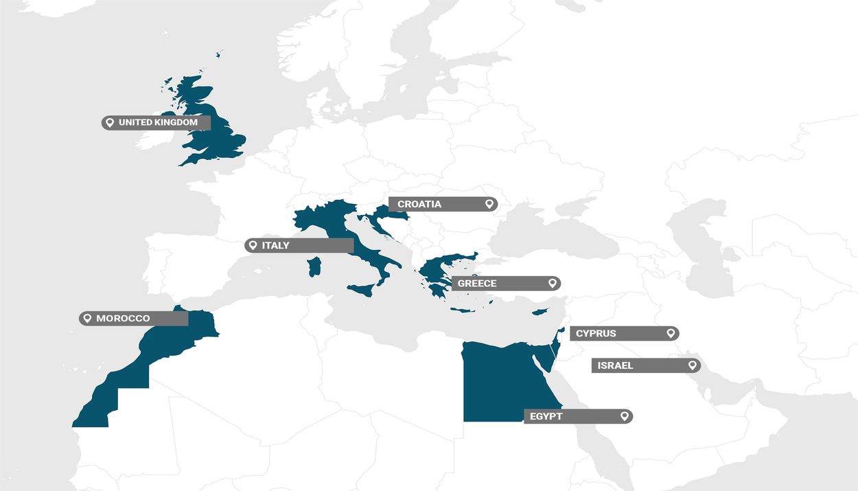 Ο χάρτης με τις χώρες όπου επιχειρεί η Energean
