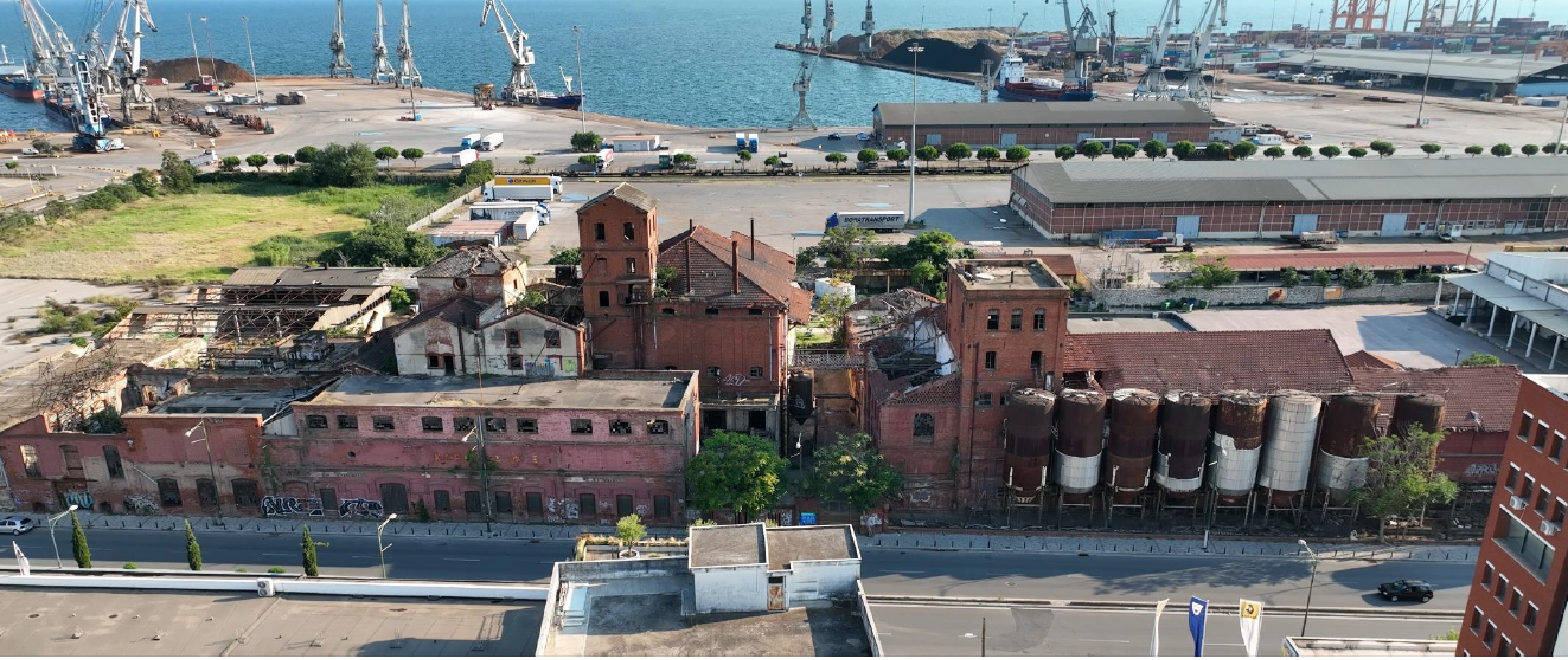 Άποψη του βιομηχανικού συγκροτήματος της πρώην ζυθοποιίας ΦΙΞ στη Θεσσαλονίκη © ΔΤ
