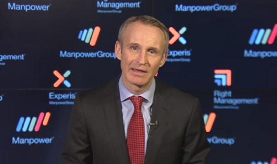 O Jonas Prising CEO της ManPowerGroup © Youtube Printscreen