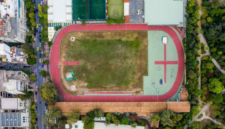 Αεροφωτογραφία των εγκαταστάσεων του Πανελληνίου Γυμναστικού Συλλόγου © ΠΓΣ