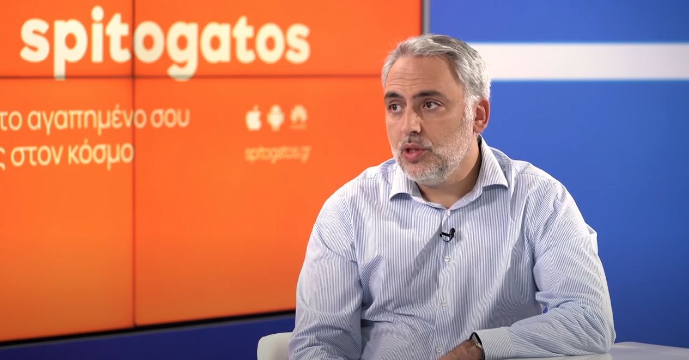 O Δημήτρης Μελαχροινός, CEO του Spitogatos © YouTube / Printscreen