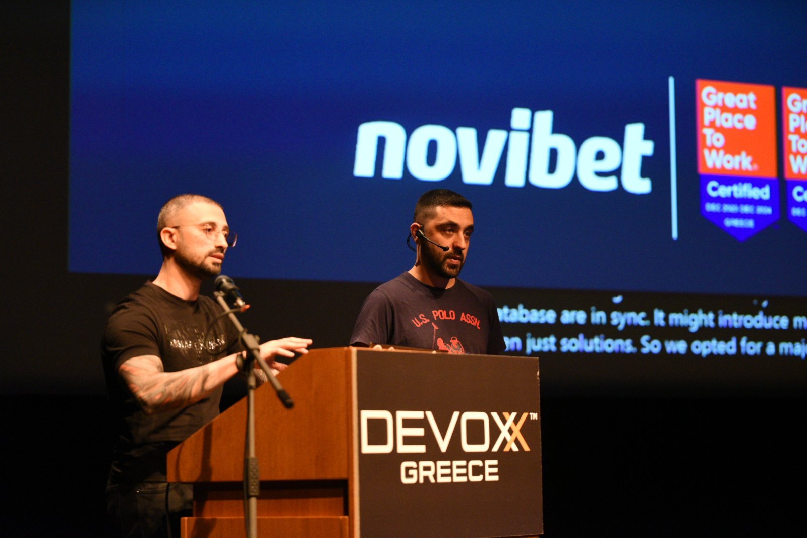 Από το συνέδριο Devoxx Greece © Novibet