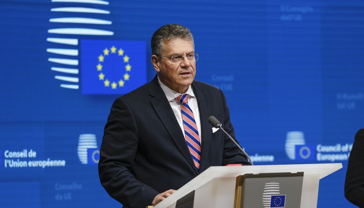 Ο Εκτελεστικός Αντιπρόεδρος για την Ευρωπαϊκή Πράσινη Συμφωνία, Μάρος Σέφτσοβιτς © consilium.europa.eu