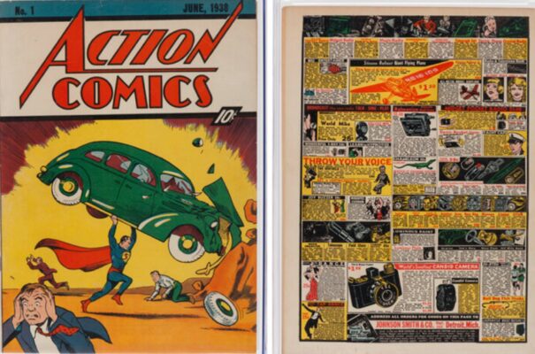 Το τεύχος του Acion Comics που έκανε την εμφάνισή του ο Σούπερμαν © Heritage Auctions
