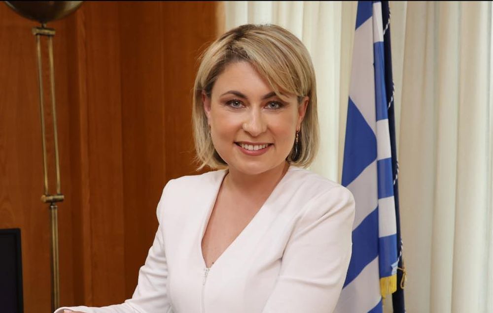 H υφυπουργός Υποδομών και Μεταφορών Χριστίνα Αλεξοπούλου © Υπουργείο Υποδομών