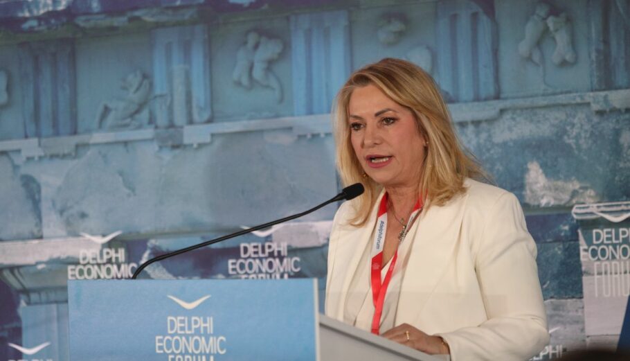 Η υφυπουργός Ανάπτυξης Άννα Μάνη © Eurokinissi / ΓΙΑΝΝΗΣ ΠΑΝΑΓΟΠΟΥΛΟΣ