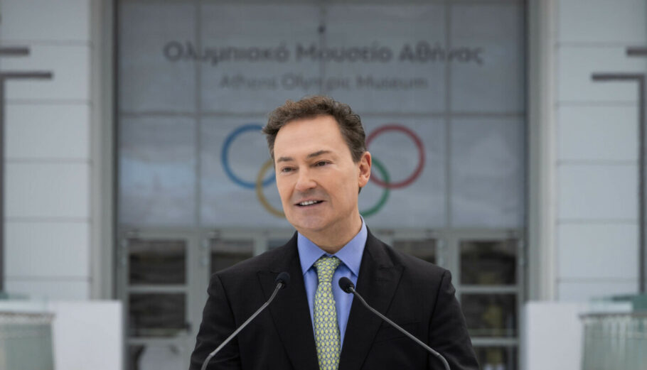 Ο CEO της Lamda Development, Οδυσσέας Αθανασίου στο Ολυμπιακό Μουσείο © ΔΤ