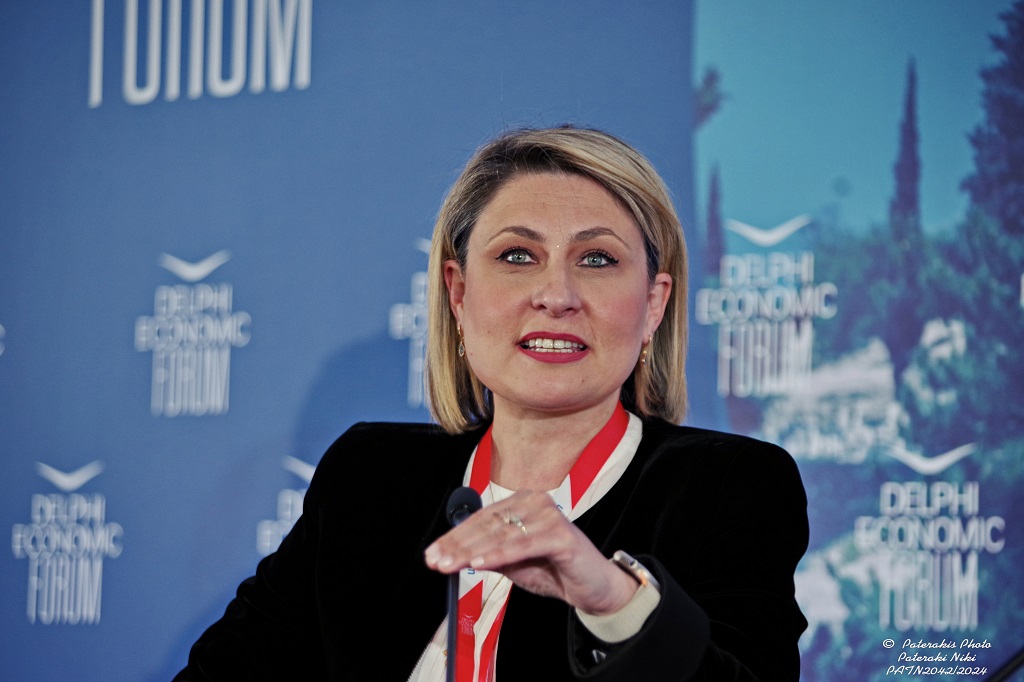 Η Χριστίνα Αλεξοπούλου © Υπουργείο Υποδομών και Μεταφορών