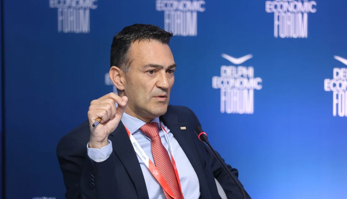 Κωνσταντίνος Οικονόμου, Επικεφαλής, Shipping Finance, Pancreta Bank. Γεν. Τμ. Αναπλ. Τραπεζικών Στελεχών Ελληνικής Ναυτιλίας © Delphi Economic Forum