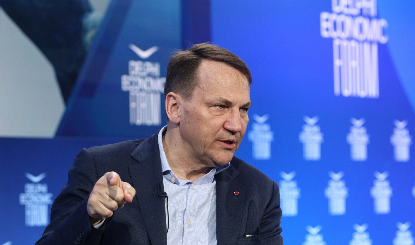 Ο υπουργός Εξωτερικών της Πολωνίας, Ράντοσλόφ Σικόρσκι © ΓΙΑΝΝΗΣ ΠΑΝΑΓΟΠΟΥΛΟΣ/EUROKINISSI