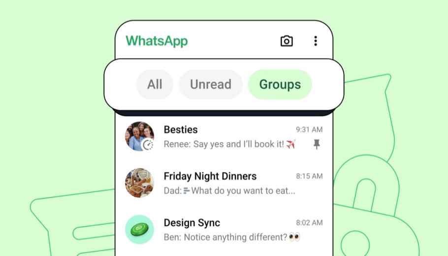 Η εφαρμογή Whatsapp αποκτά τρία φίλτρα συνομιλιών και μηνυμάτων © YouTube/screenshot