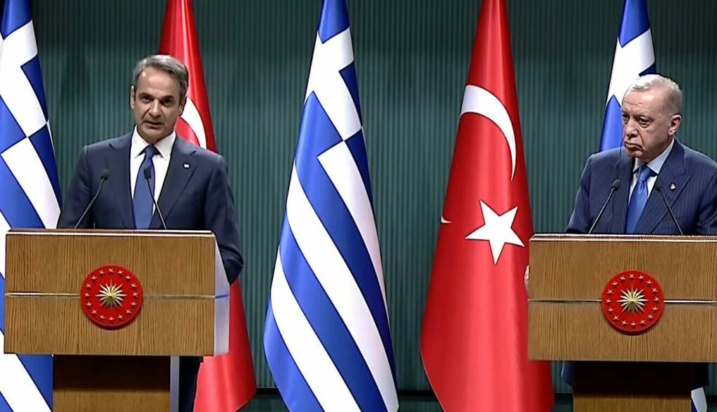 Κυριάκος Μητσοτάκης και Ρετζέπ Ταγίπ Ερντογάν © Printscreen Youtube