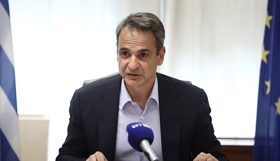 Επίσκεψη του Κυριάκου Μητσοτάκη στο υπουργείο Ανάπτυξης ©InTime