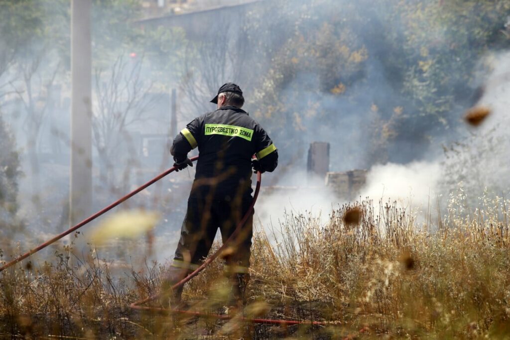 Πυρκαγιά σε Κάρυστο και Θήβα