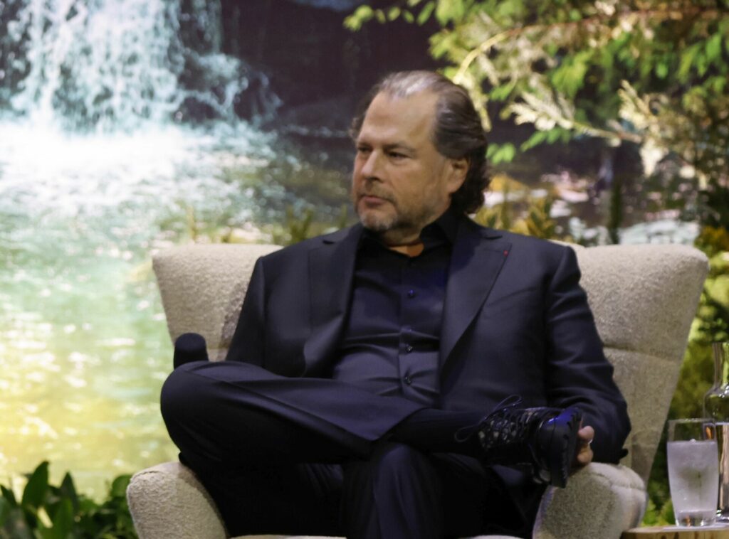 Ο επικεφαλής της Salesforce Marc Benioff© EPA/JOHN G. MABANGLO