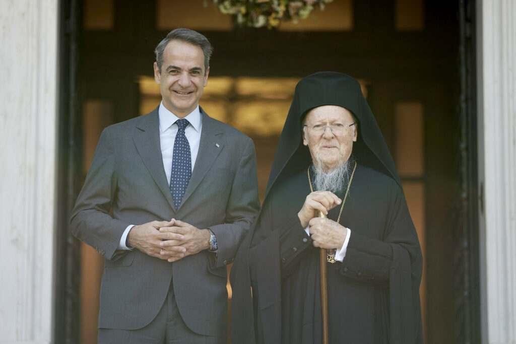 Συνάντηση Μητσοτάκη – Βαρθολομαίου, στην ατζέντα οι διεθνείς εξελίξεις