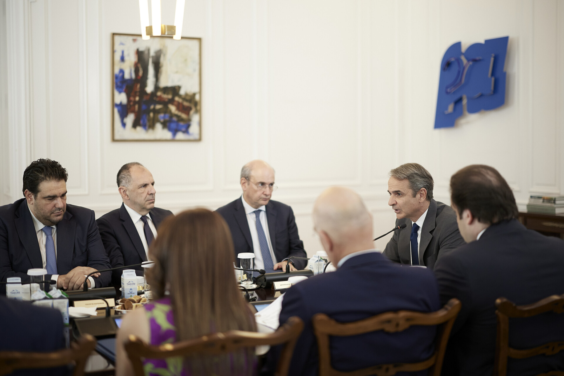 Στιγμιότυπο από το υπουργικό Συμβούλιο © Γραφείο Τύπου Πρωθυπουργού