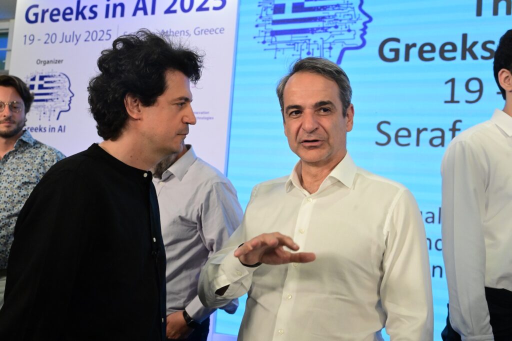 Μητσοτάκης: Συζήτηση με τον καθηγητή Κ. Δασκαλάκη στο συνέδριο “Greeks in AI”