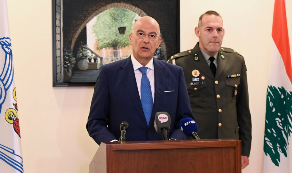 Δένδιας: Οι ελληνικές Ένοπλες Δυνάμεις θα στηρίξουν τις αντίστοιχες του Λιβάνου