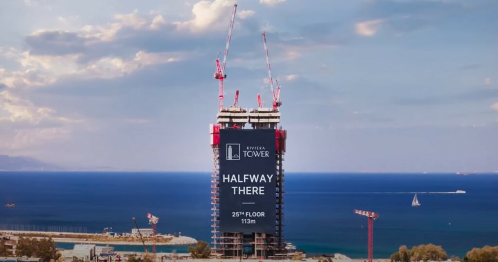 Lamda Development: Στα 113 μέτρα ύψος το Riviera Tower