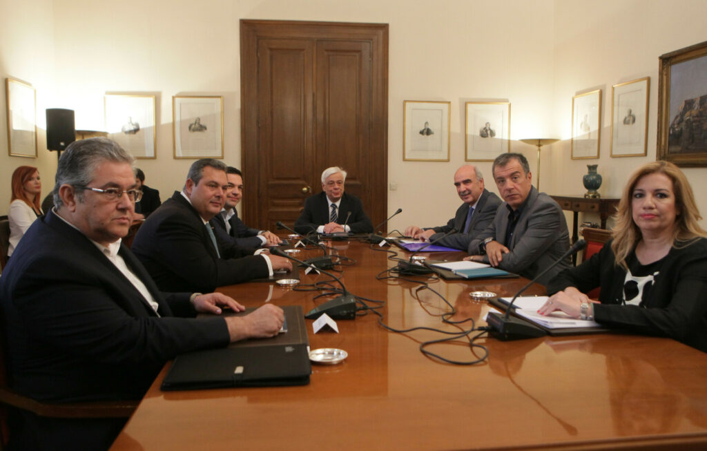 Στο φως τα πρακτικά του Συμβουλίου Πολιτικών Αρχηγών το 2015