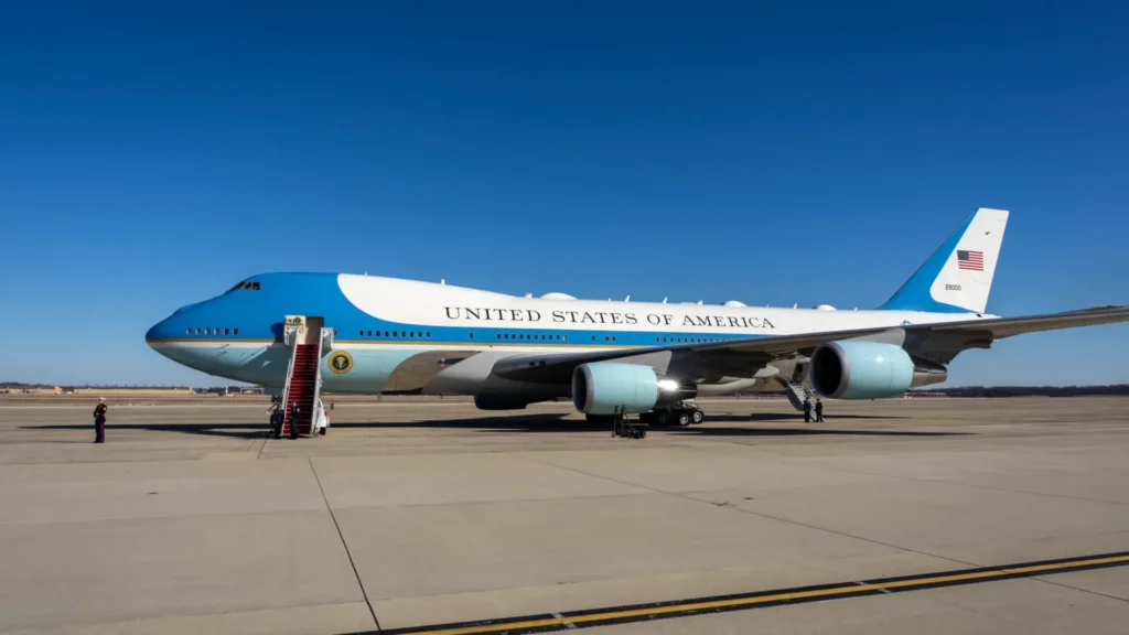 Το Air Force One του Τραμπ προσγειώθηκε στην Αλάσκα ενόψει της συνάντησης με Πούτιν