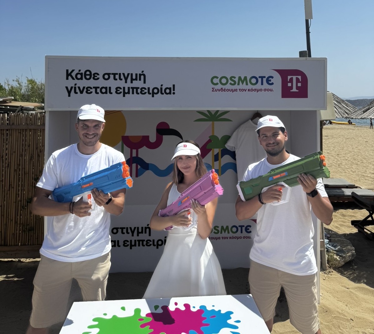 COSMOTE TELEKOM ROADSHOW t-shirt booth