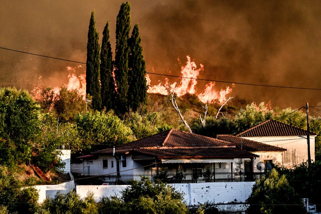 Φωτιά τώρα στο Χελιδόνι της Αρχαίας Ολυμπίας