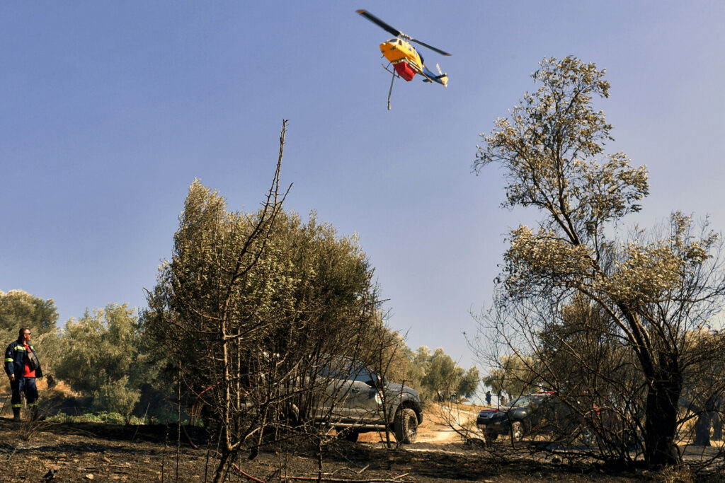 Φωτιά στη Ζάκυνθο: Καίει δίπλα σε σπίτια – 112 για εκκένωση