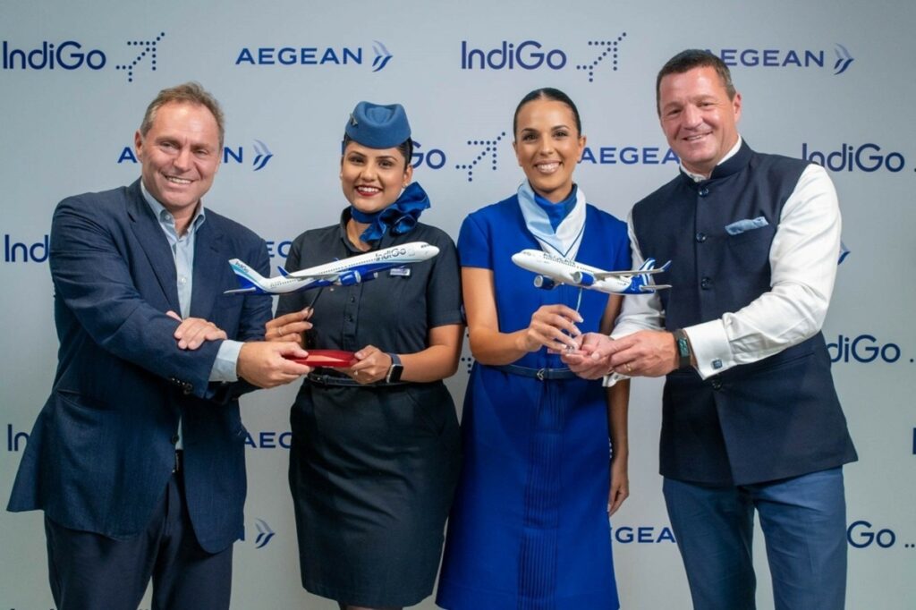Στρατηγική συνεργασία Aegean και IndiGo