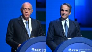 Μητσοτάκης και Θεοδωρόπουλος στον ΣΕΒ: Σύντομα λευκός καπνός για το ενεργειακό κόστος στη βιομηχανία