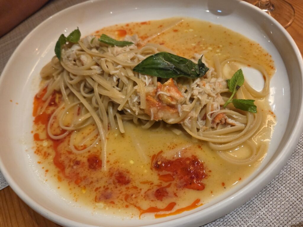 Μακαρονάδα με καβούρι