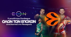 Η Euroleague στο παρκέ του Novasports με Παναθηναϊκός AKTOR–Ντουμπάι και Ολυμπιακός-Παρί