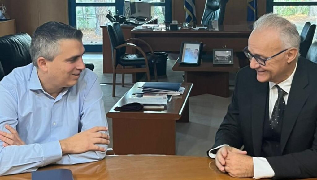 Συναντήσεις Δήμα-Κυρανάκη με τον συντονιστή του ευρωπαϊκού διαδρόμου μεταφορών