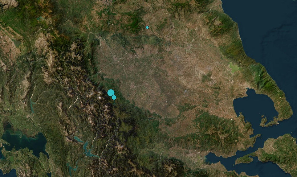 Σεισμός στην Καρδίτσα: 4,1 Ρίχτερ, ο χάρτης με το επίκεντρο