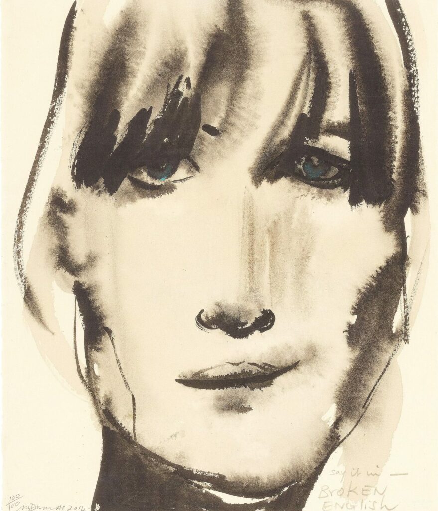 Πορτρέτο της Marianne Faithfull από την Marlene Dumas
