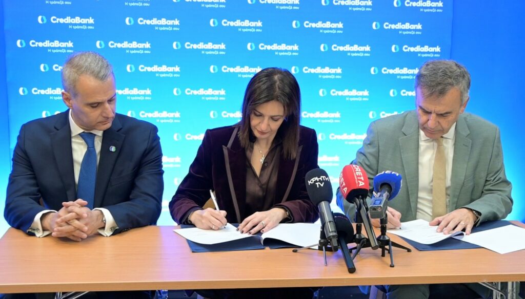 Το πρώτο κατάστημα νέας εμπειρίας της CrediaBank στην Κρήτη ανοίγει τις πόρτες του στο Ηράκλειο