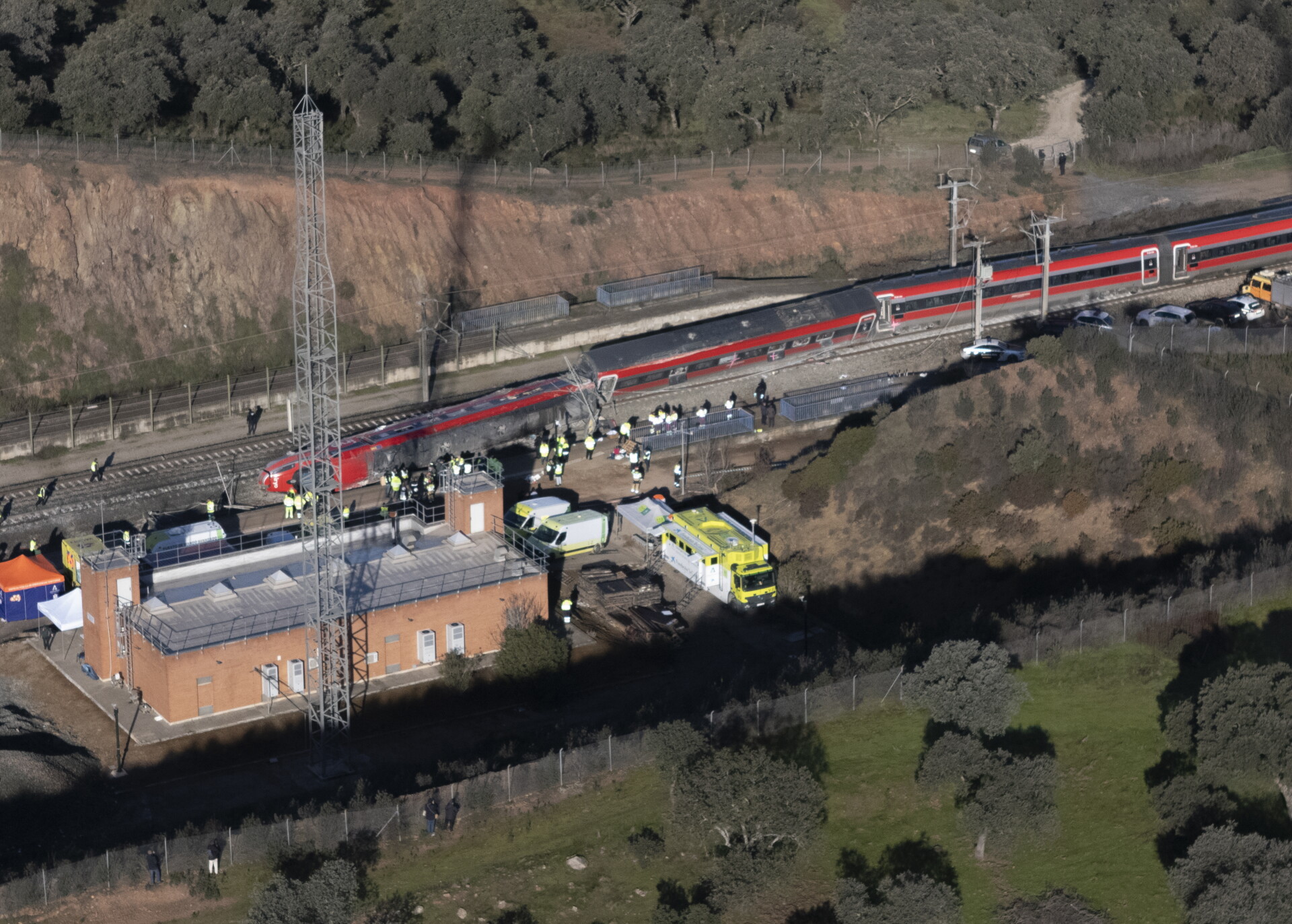 Σύγκρουση τρένων στην Ισπανία © EPA/STR