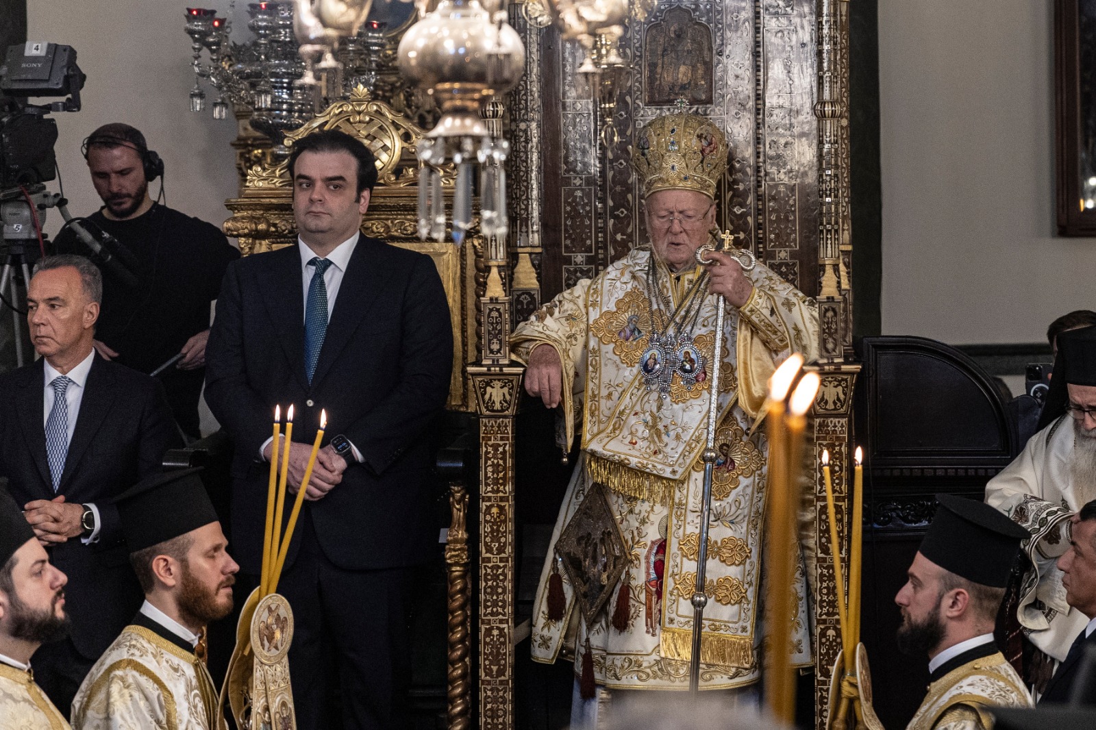 Στο Φανάρι για την εορτή των Θεοφανείων ο Κυριάκος Πιερρακάκης © Υπουργείο Οικονομικών