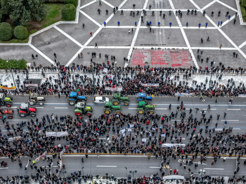 Πανελλαδικό συλλαλητήριο αγροτών στο Σύνταγμα