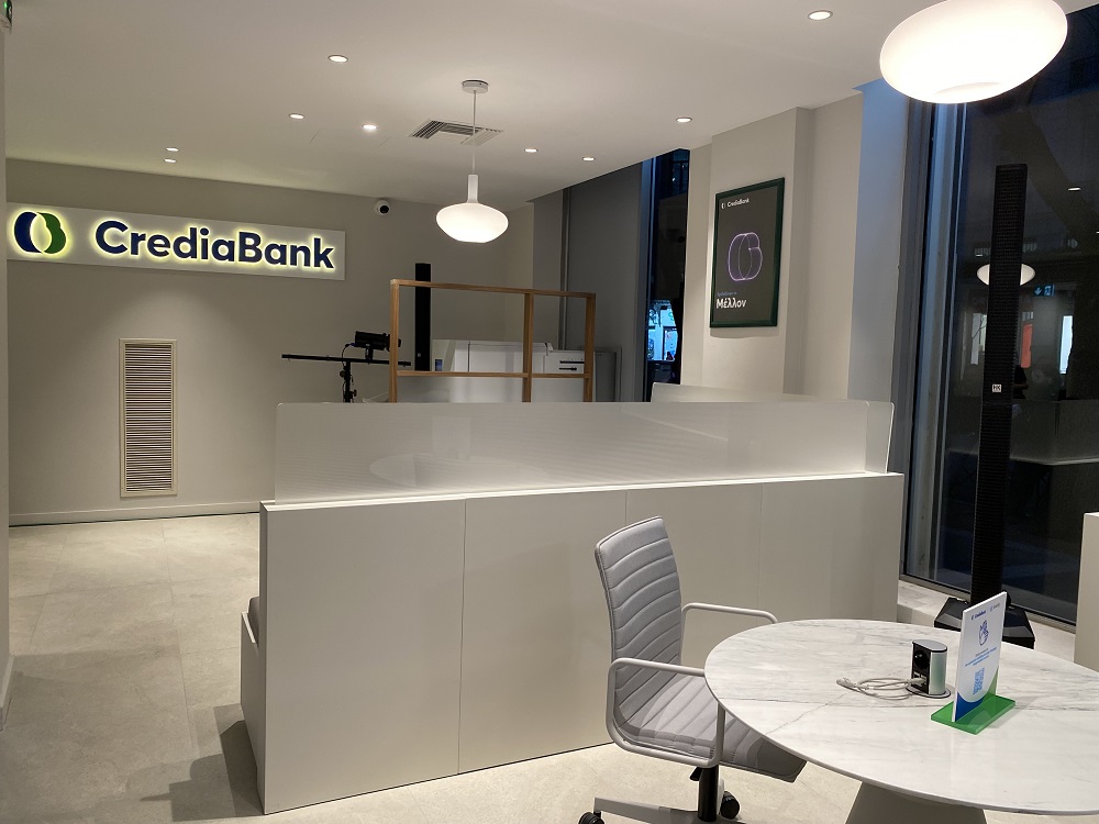 Κατάστημα νέας εμπειρίας της CrediaBank στην οδό Τσιμισκή, στη Θεσσαλονίκη