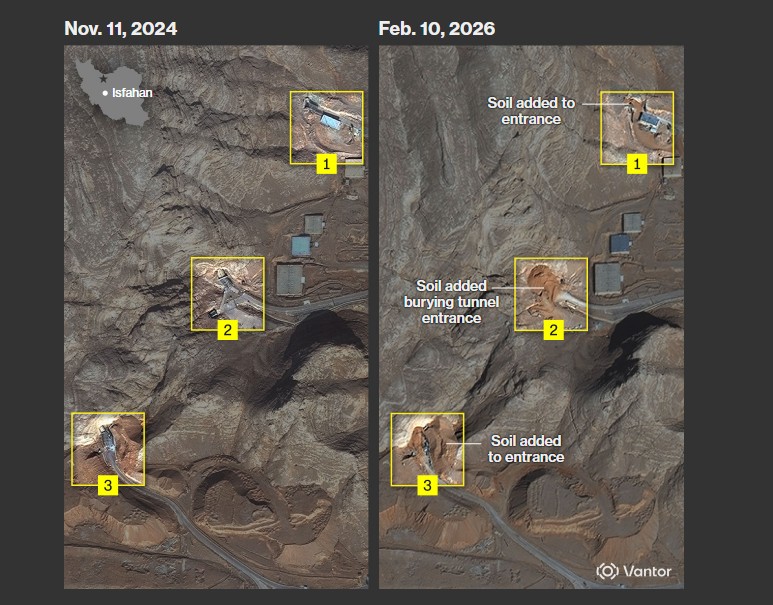 Δορυφορικές εικόνες διαψεύδουν την “εύκολη νίκη” Τραμπ στο Ιράν