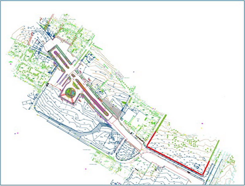 Σχέδιο του σταθμού της Μίκρας