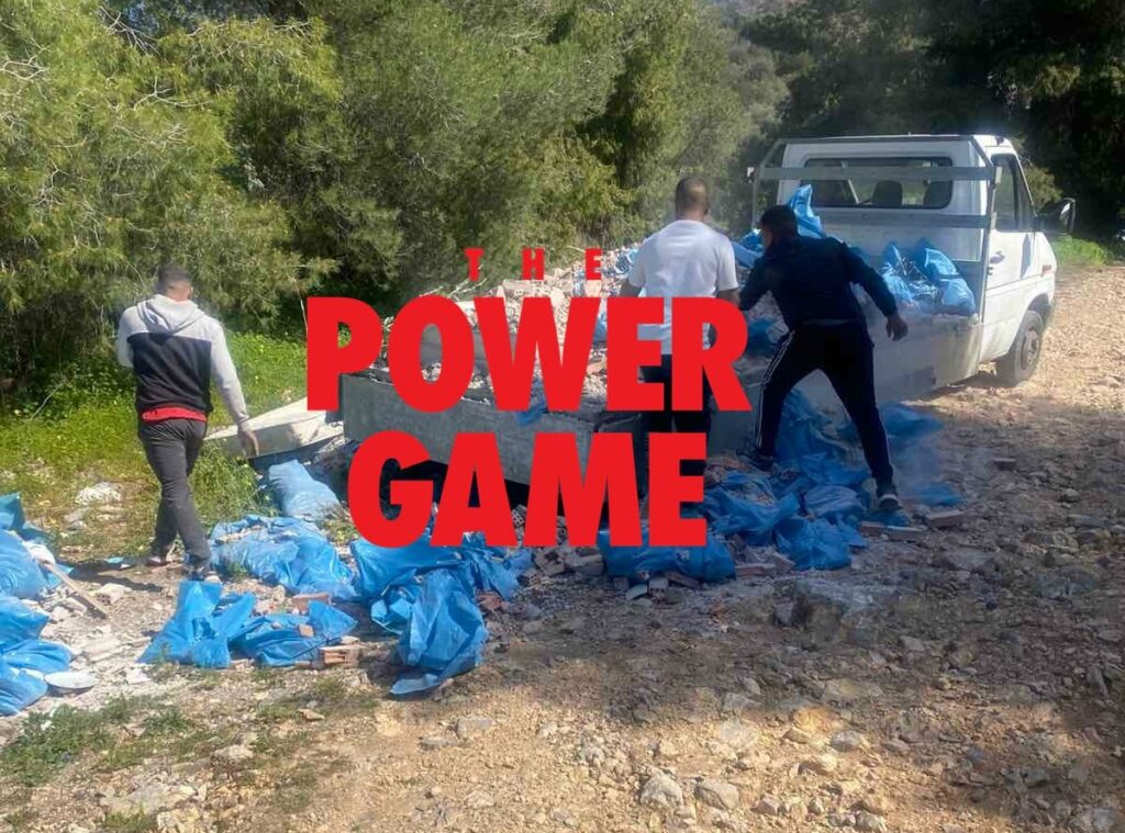 Σύλληψη τριών ατόμων για παράνομη απόρριψη μπάζων στον Σκαραμαγκά