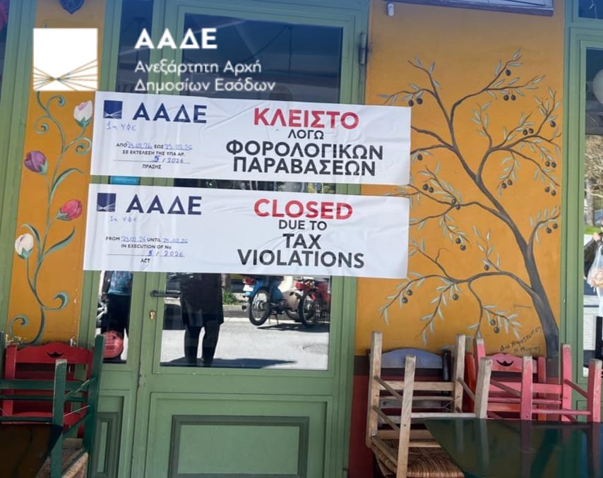 ΑΑΔΕ: 8.000 έλεγχοι αποκάλυψαν 5,6 εκατ. ευρώ αδήλωτες συναλλαγές και 50.000 παραβάσεις