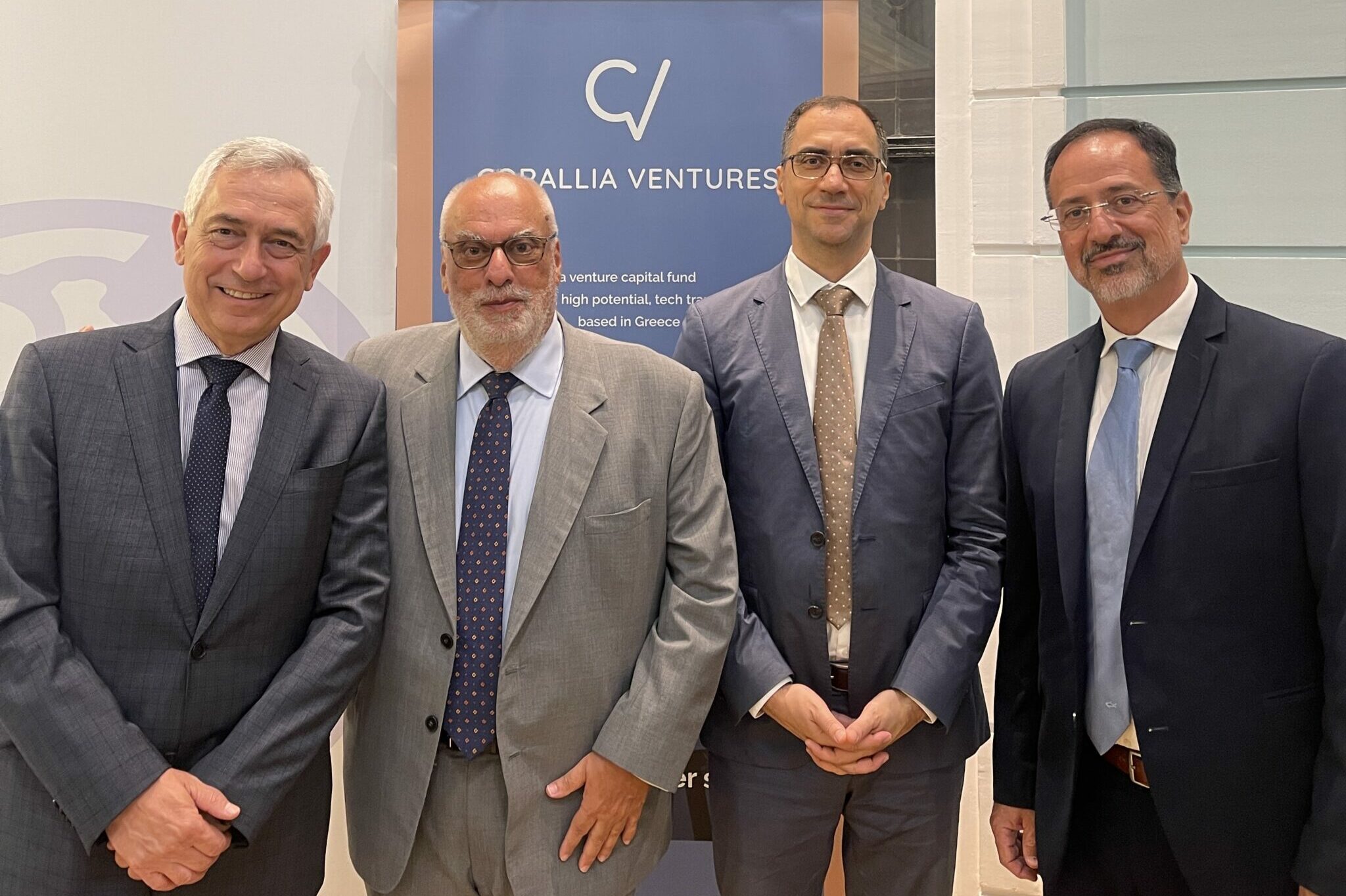 Γιώργος Δουκίδης, Στέφανος Καψάσκης, Νίκος Βογιατζής, Jorge-A. Sanchez-P ©Corallia Ventures 
