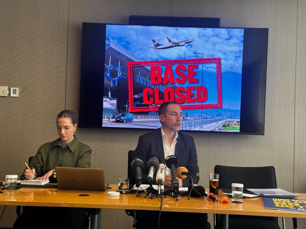 Η Ryanair αποχωρεί από τη Θεσσαλονίκη τον χειμώνα του 2026